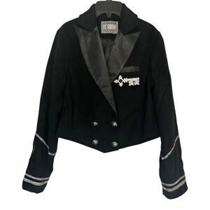 NWOT St. Sereno Sailor Double-Breasted Blazer Jacket Size Small